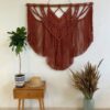 Macrame Wall Hanging - Ruby Red