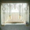 Macrame window curtain