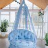 Macrame swing- Blue love